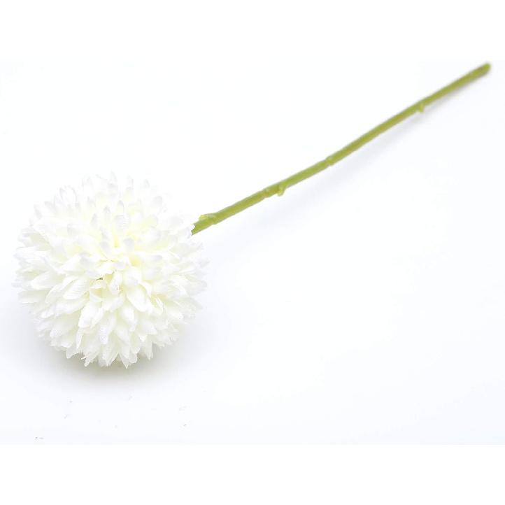 White Artificial Dahlia Flowers, Silk Plastic Fake Hydrangea Flowers Bunch Bridal Wedding Bouquet for Home Garden Party Wedding Decoration 10 Pcs