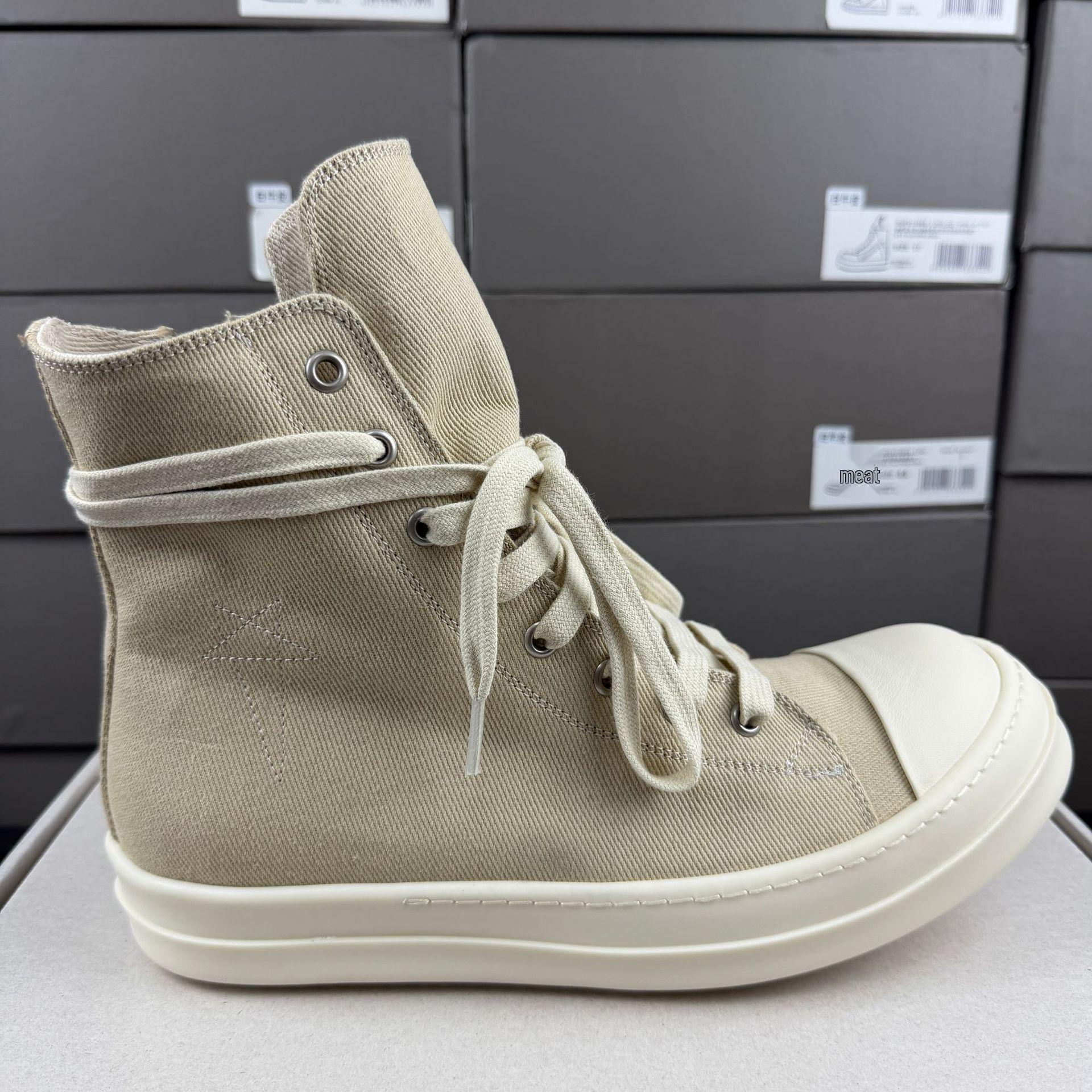 Men`s High-Top Five-Pointed Star Canvas Shoes