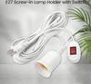 3/5/10m Stromkabel Kabel E27 Lampenfassung Halter Mit Schalterkabel Für Hänge-LED-Lampen Leuchte Hängelampe Aufhängungsfassung