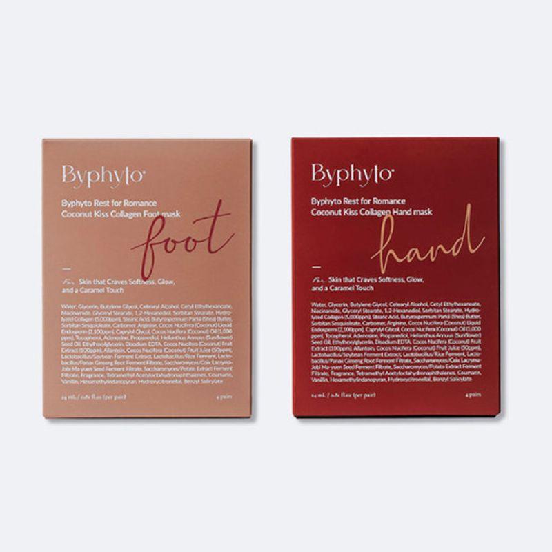 BYPHYTO Coconut Kiss Collagen Hand & Foot Mask 2-piece Set Hand and Foot Mask 2-piece Set