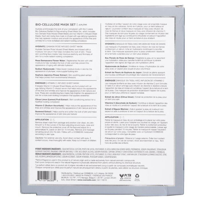 CosMedix Bio Cellulose Regeneration and Regeneration Sheet Mask Set