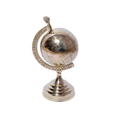 Brass Armillary Sphere Globe Astrolabe Zodiac Engraved Celestial Globe Brass Base World Globe All Rotating Direction Globe Brass Finish