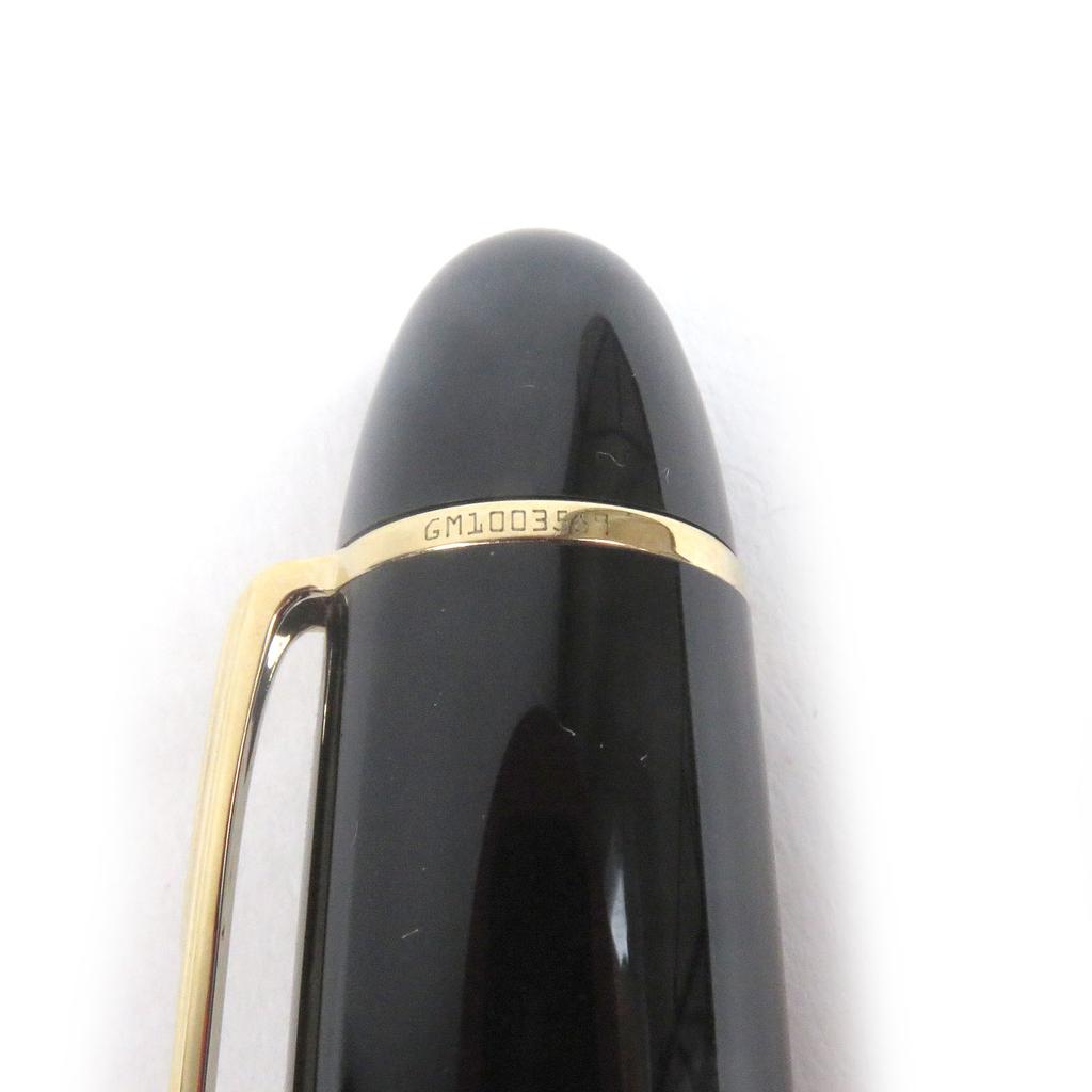 Excellent MONTBLANC Fountain Pen Meisterstck 149 Cap Type Black Gold 18K Mens Used