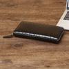New Ostrich Pattern Men's Handbag Long Fashion Suit Clip Wallet Multi Functional Storage Bag Trendy