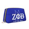 Zeta Phi Beta Print Large Makeup Bag Leather Women Travel Toiletry Pouch Cosmetic Bags Portable Multifunctional Storage Bag Gift