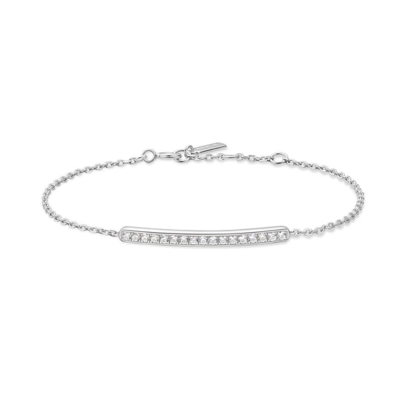 ANIA HAIE Silver Pave Bar 925 Silver Bracelet B062-02H