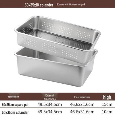 Yude 304 Stainless Steel Square Drainage Tray Set