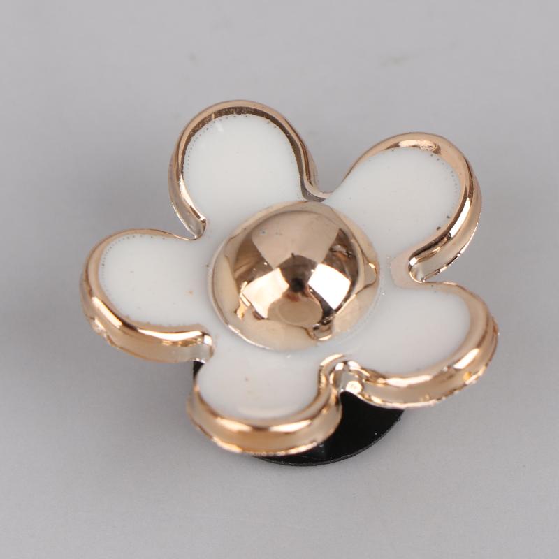 16Pcs Fashion Shoe Charms Set Accessories Hole Shoe Buckle Summer Cute Pearl Daisies 3D Shoes Decorations