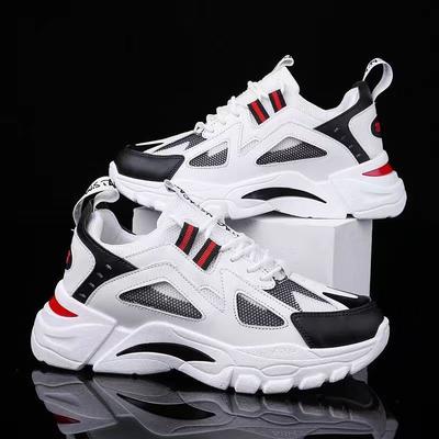 Neue modische atmungsaktive Freizeitschuhe bequeme Sportschuhe vielseitige Laufschuhe Herren Plateau Dad Schuhe