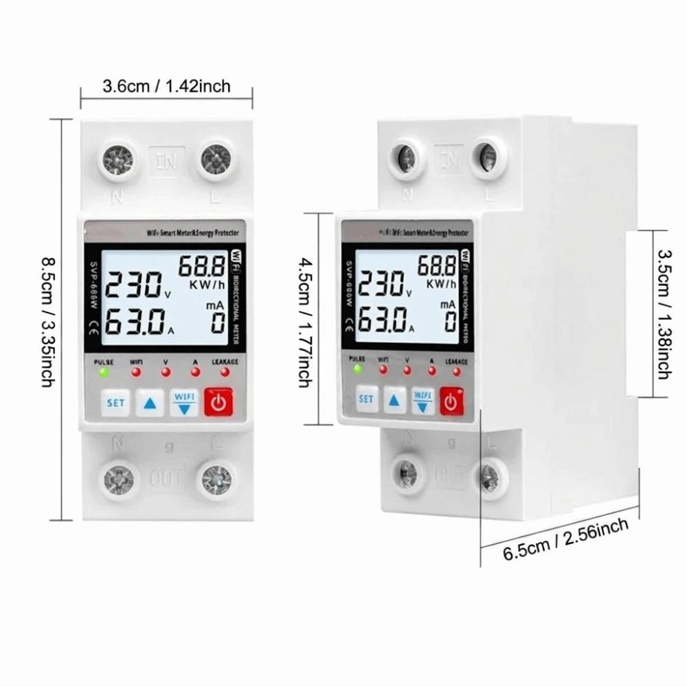 Real Time Monitoring WiFi Smart Circuit Breaker Overvoltage Protection  Commercial Use