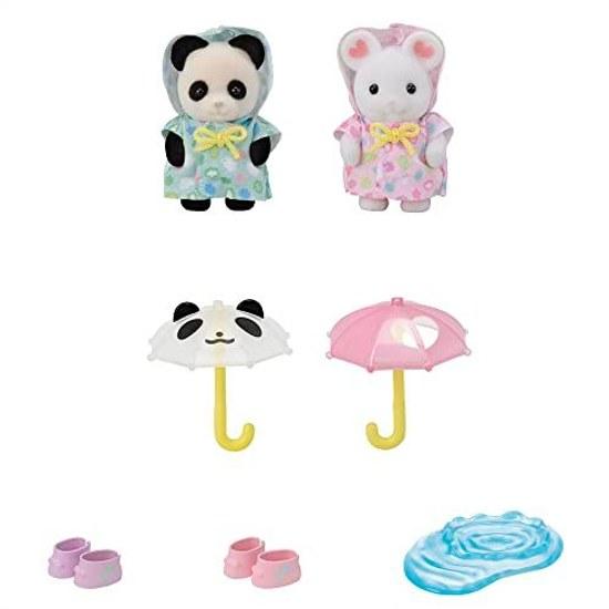 EPOCH Sylvanian Families Nursery Friendly Baby Set -Rainy- S-74 ST Mark Certified 3 Years Up Toy Dollhouse