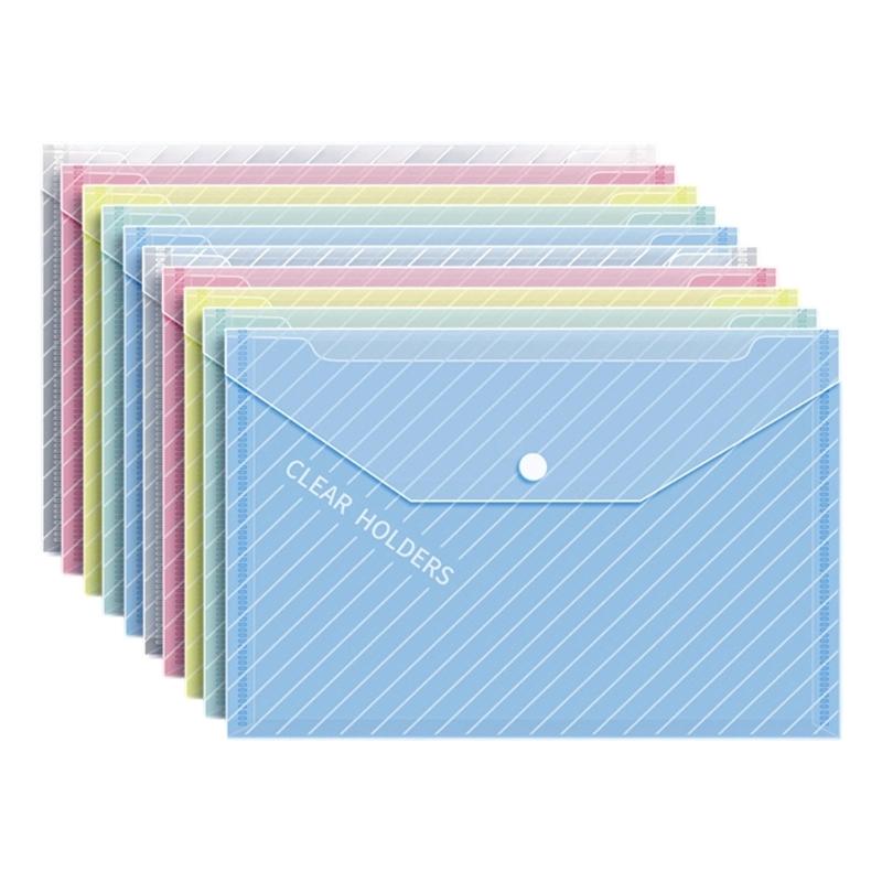

Heavy Dutys File Folders With Clear View Design Large Capacity Document Holders For Workplace School Supplies Reusable Snap Closure
