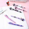 48Pcs Sanrio Kuromi 0.5mm Cartoon Elf Patch Press Pen Cute High-looking Girl Neutral Pen Gift Pen Sign Pen Back To School Season