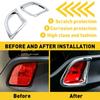 Rear Bumper Fog Cover Light Fit Toyota Highlander 2014-2018  Chrome Trim