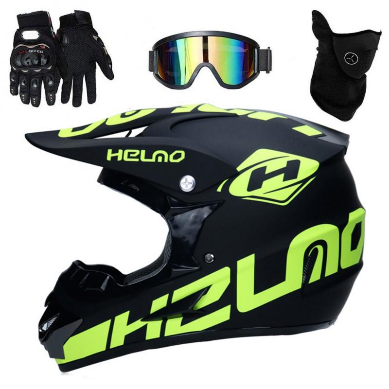 Full Face Motorcycle Helmet Off-Road Dirt Bike ATV Trail Riding Adult Unisex ABS Safety Gear S M L XL