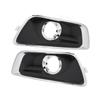 1pair Fog Light Cover Grille Bezel Left Right Fog Light Frame Replacement for Chevy Malibu 2012 To 2015