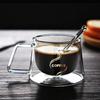 Transparent Coffee Mug with Handle Espresso Cup Wine Mug Tea Cup  Home