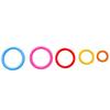 Durable Double-Ring Plastic Binder Rings, 50 Pack for Planner