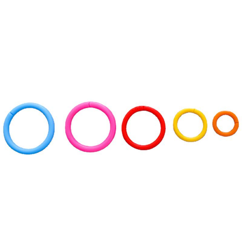 Durable Double-Ring Plastic Binder Rings, 50 Pack for Planner