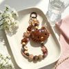 [Coffee Cat Language] Plush Girl Kt Cat Candy Beaded Mobile Phone Chain Luggage Pendant Ccd Camera Pendant