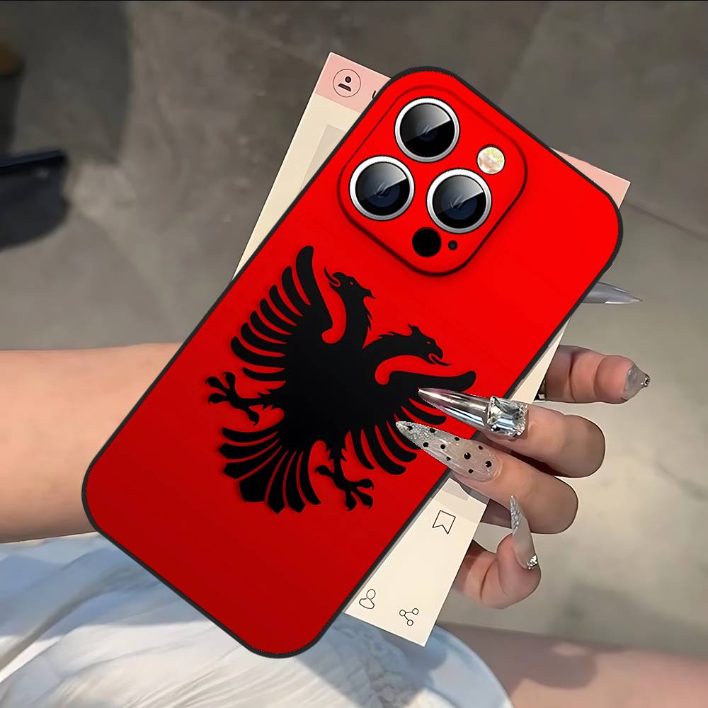A-Albania F-Flag Phone Case For IPhone 17/16/15/13/14 Pro Max/ 11Plus/X/Xr/Xs Max/12mini