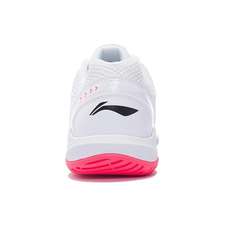 Li Ning Thunder Trainings Slipbestendig Slijtvast Dekking Ondersteuning Lage top Badminton Schoenen Unisex Wit AYTS024-1