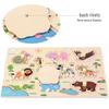 Wooden Alphanumeric Puzzle Board for Kids – Educational, Cognitive Matching & Hand Grab Toy