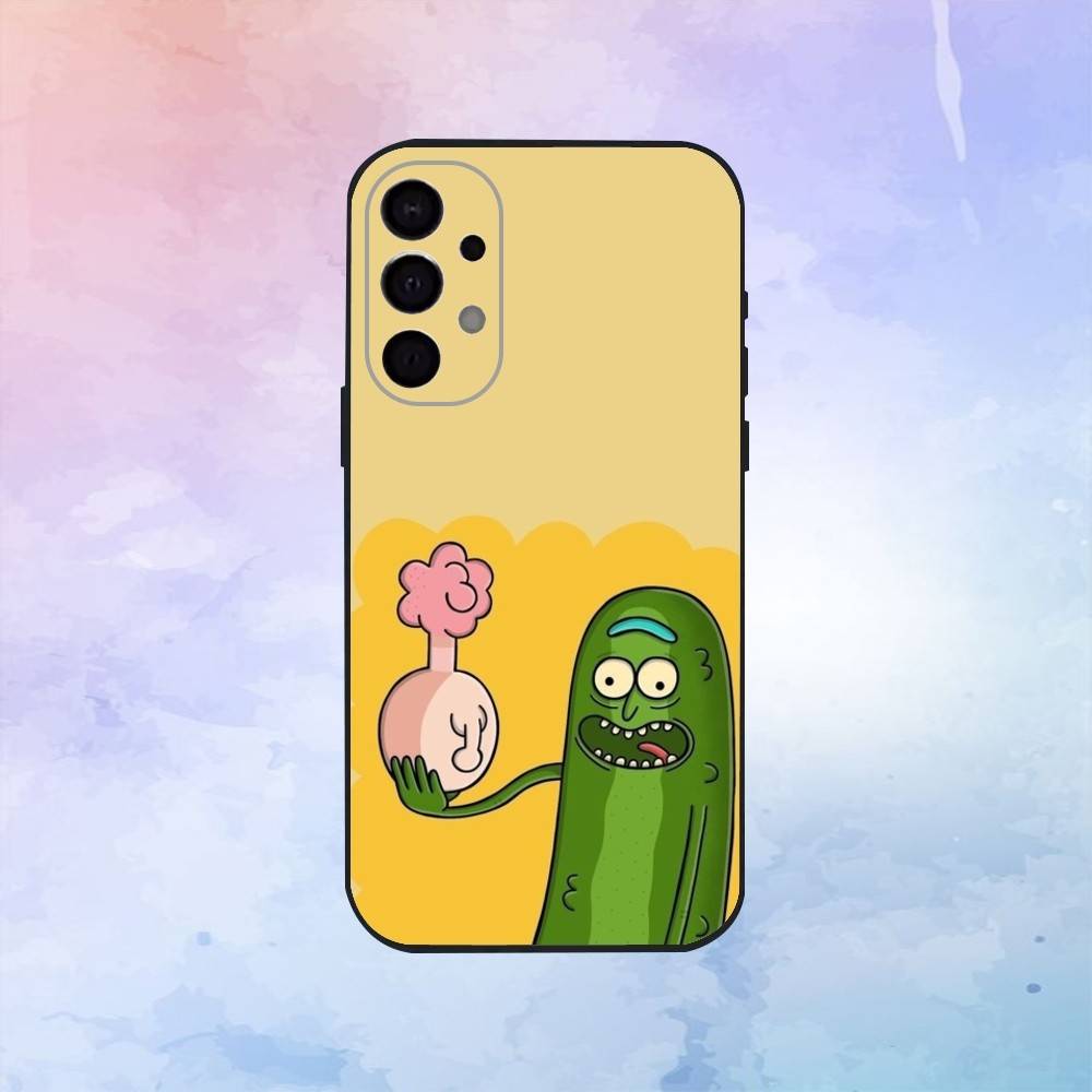 pickle cartoon  Phone Case For Samsung S25,S24,S21,S22,S23,S30,Ultra,S20,Plus,Fe,Lite,Note,10,9,5G Black Cover