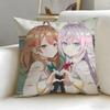 classic anime Alya Hides Feelings Cushion Cover Soft  EasyWash Pillow Case  Versatile for Couch Bed Travel and Office