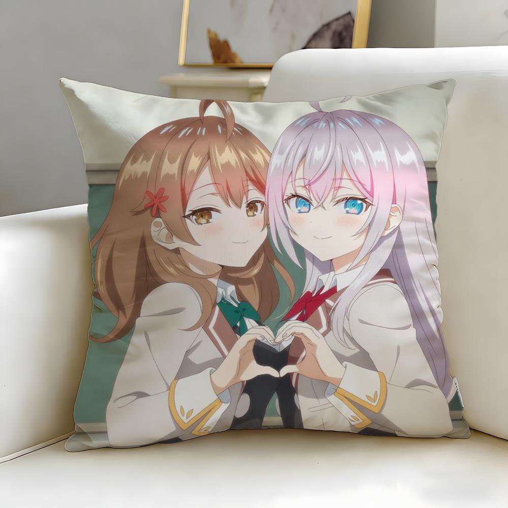 classic anime Alya Hides Feelings Cushion Cover Soft EasyWash Pillow Case Versatile for Couch Bed Travel and Office