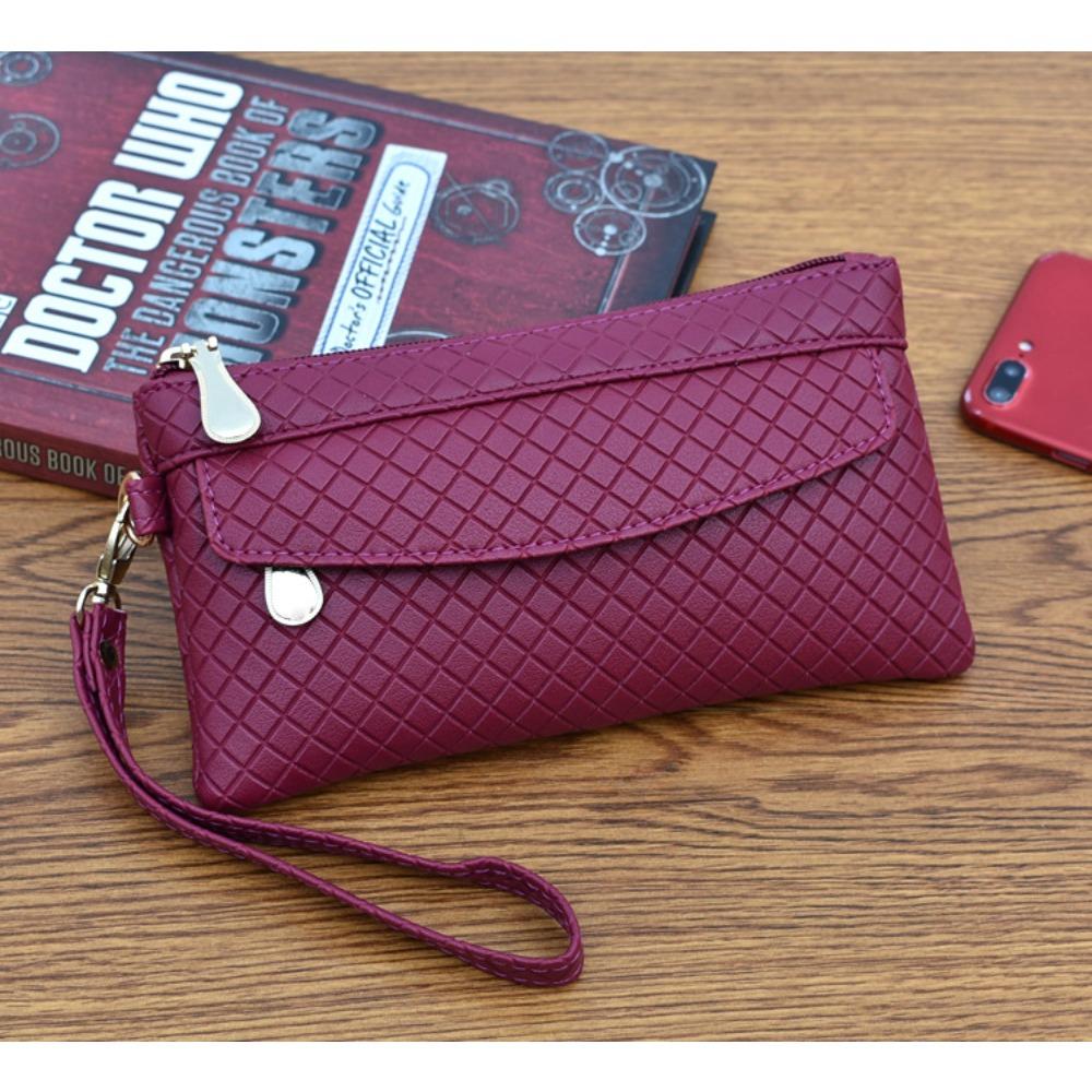 

Women s Minimalist Quilted Crossbody Bag, Lightweight Wallet, Clutch Bag, Card Holder, Coin Purse 19.5 * 10.5 * 1.5CM фіолетовий