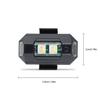 Motorcycle Warning Light Rechargeable Self-adhesive Memory Function Multi-modes Electric Scooter Signal Indicator