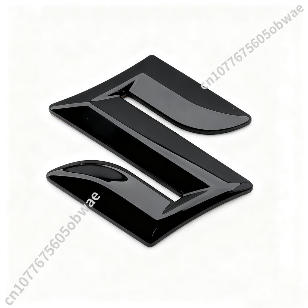 For SUZUKI ALTO Front Rear Car Emblem Badge Logo Black Glossy Auto Sticker Accessories Universal Rear Trunk Badge Logo