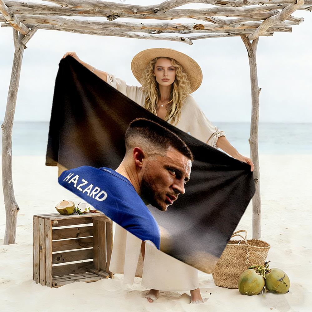 Hazard's Chelsea Moment Beach Towel Quick-Dry Soft Microfiber Comfortable Lightweight