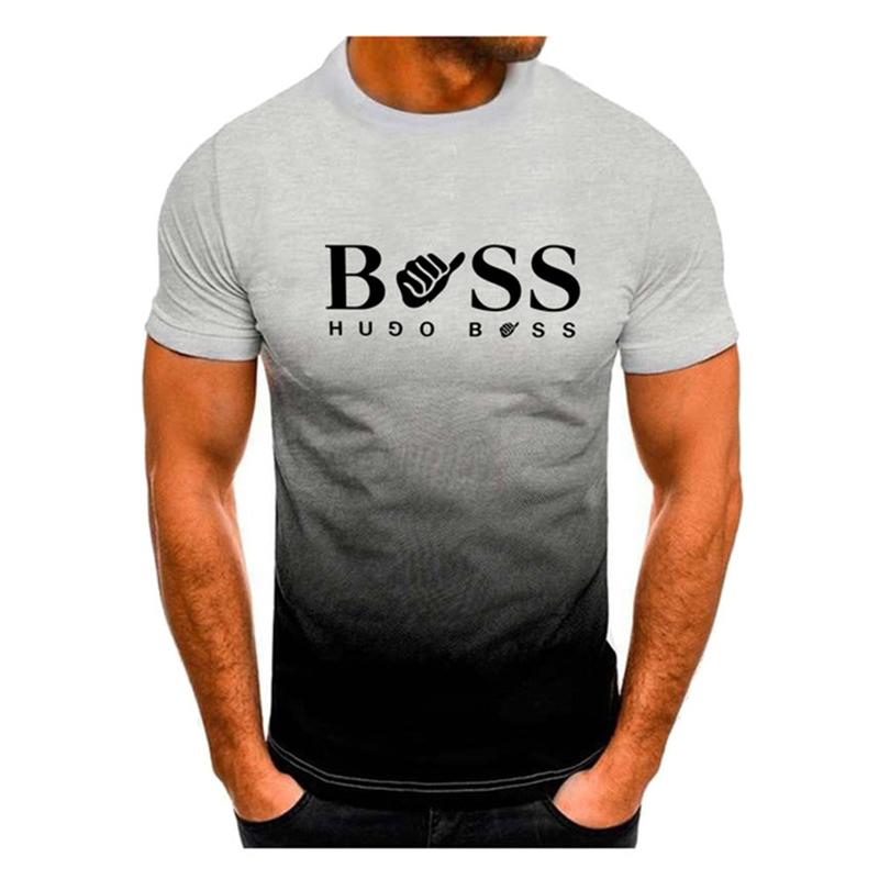 Summer Men's Clothing Whatever Print Short Sleeve Men Trend Products Sports Top Gym Tee Quick Dry T Shirt Male Gradient T shirts