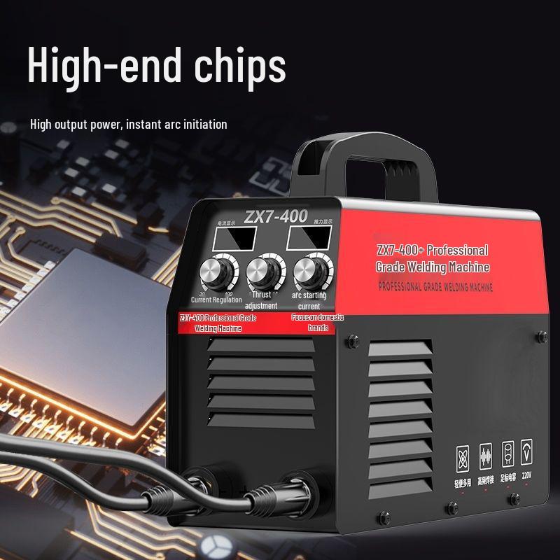 Dual Voltage 220V Portable Electric Welder - High Power, Pure Copper, 400A Manual Set