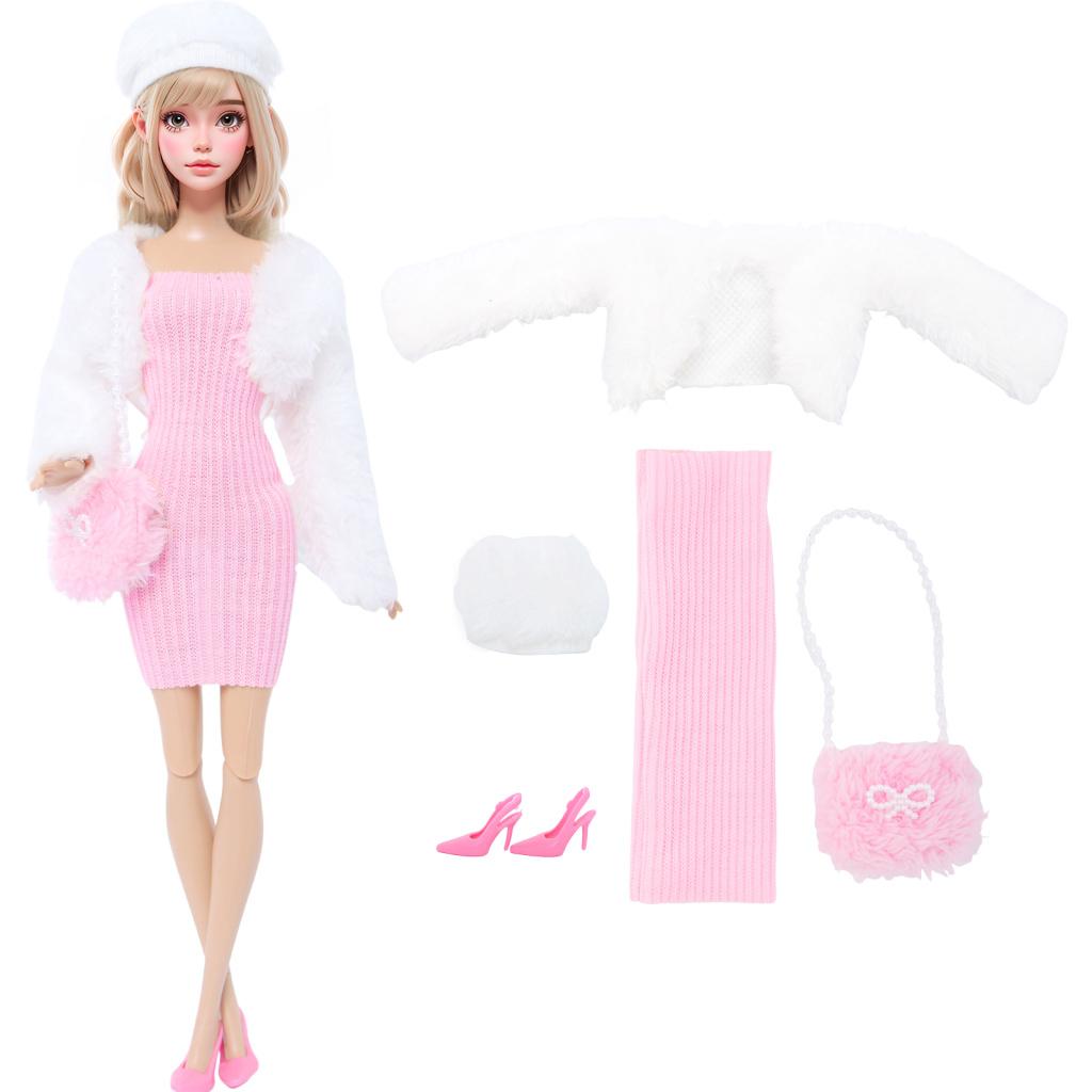 11.5'' Girl Doll Clothes Fashion Doll Dress Mini Skirt Sport Outfit Tops Pants Shoes Racket Cap High Heels Boots Toy Accessories Gift