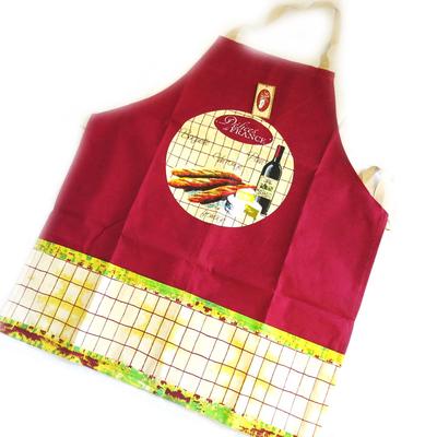 [M5535] - Δημιουργική ποδιά 'Terroir Français' μπορντό μπεζ (Délices de France)