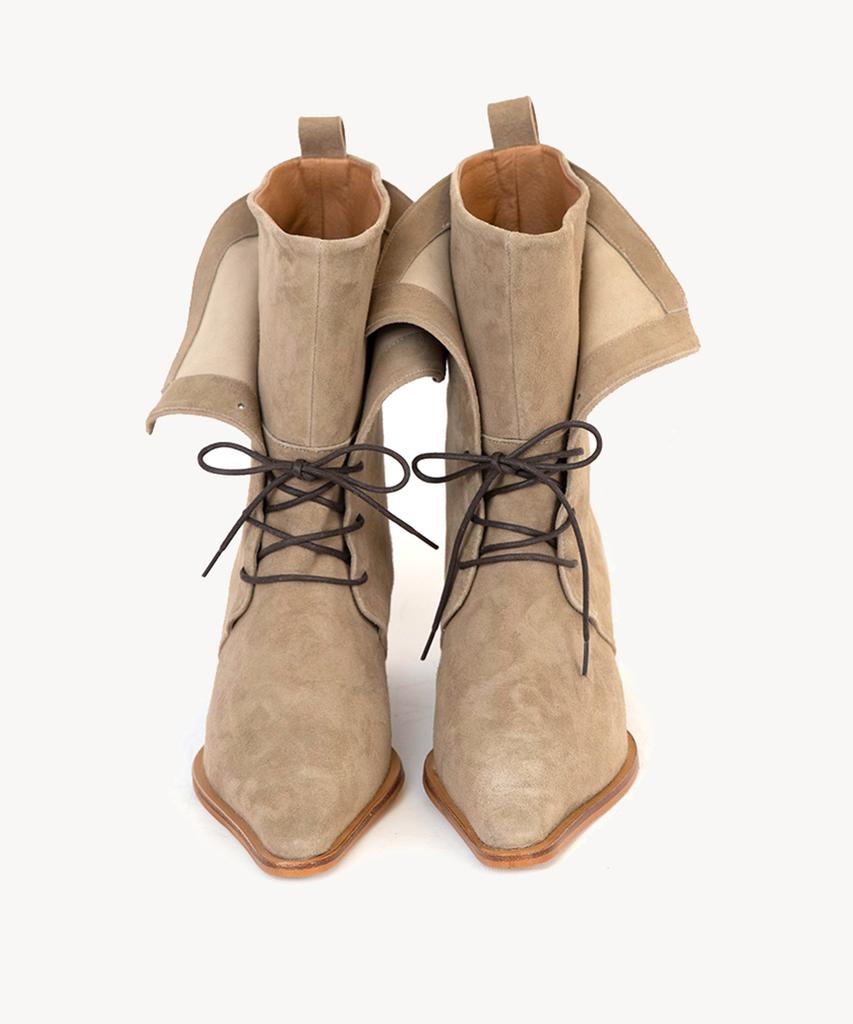 Mishuu Somuch Kara Tulip Boots_Beige