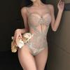 Sexy Royal Sister Lace Erotic Underwear Perspective Free Gathering Show Big Lace Onesie Women Pure Desire Uniform