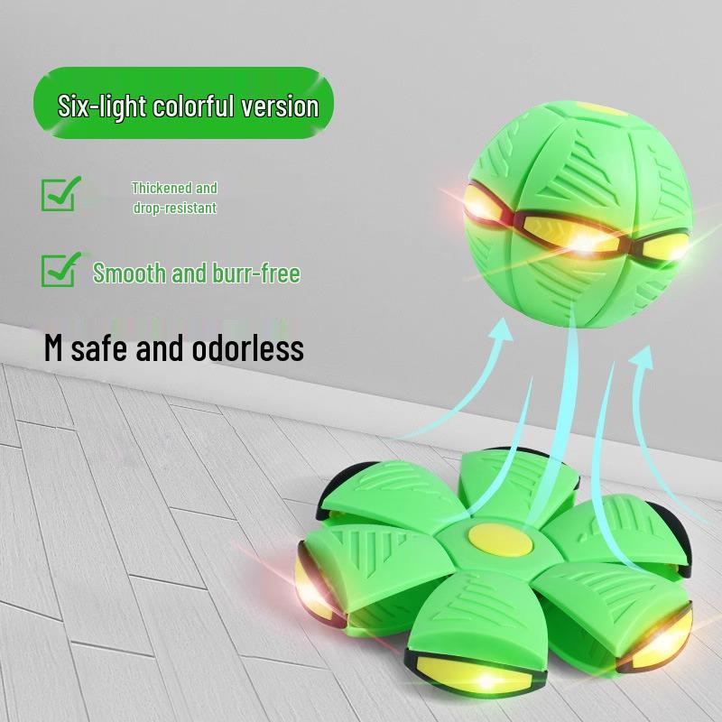 

Светящийся прыгающий мячик и летающий диск: Развивающая игрушка для улицы для детей