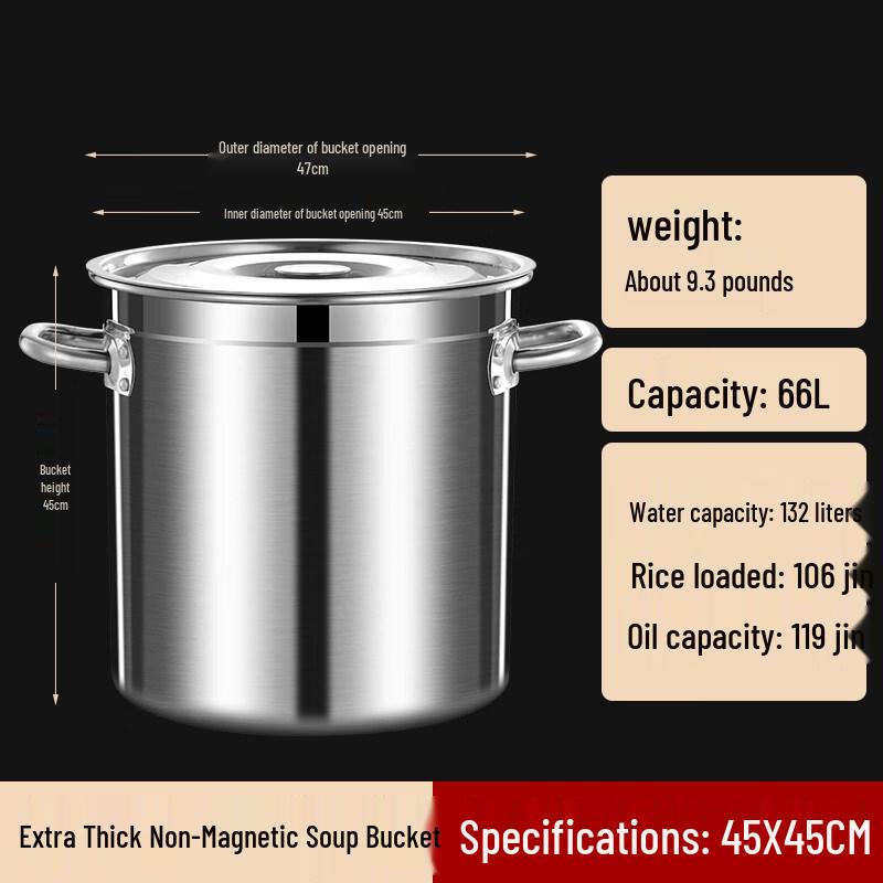 JPHZNB Commercial Stainless Steel Stockpot