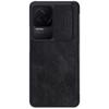 Xiaomi Redmi K40S K50 Pro ümbris Nillkin Qin Pro kaamera kaitsekate PU-nahast klappümbris kaarditaskuga