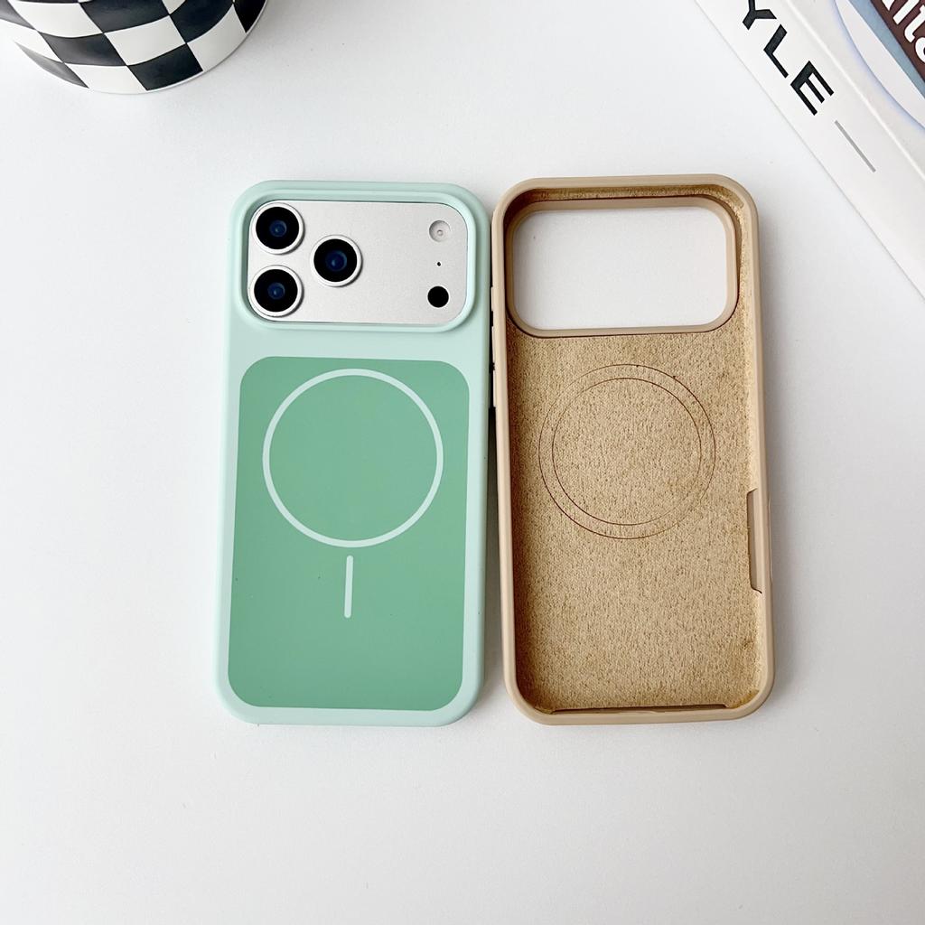 Applicable to iphone11Promax two-color liquid thin ring magnetic mobile phone case Apple 11 all-inclusive silicone protective case