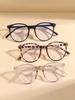 3Pcs Retro Fashion Round Frame Glasses Set, Composed of Various Styles, Suitable for Daily Wear, Commuting and Office Work