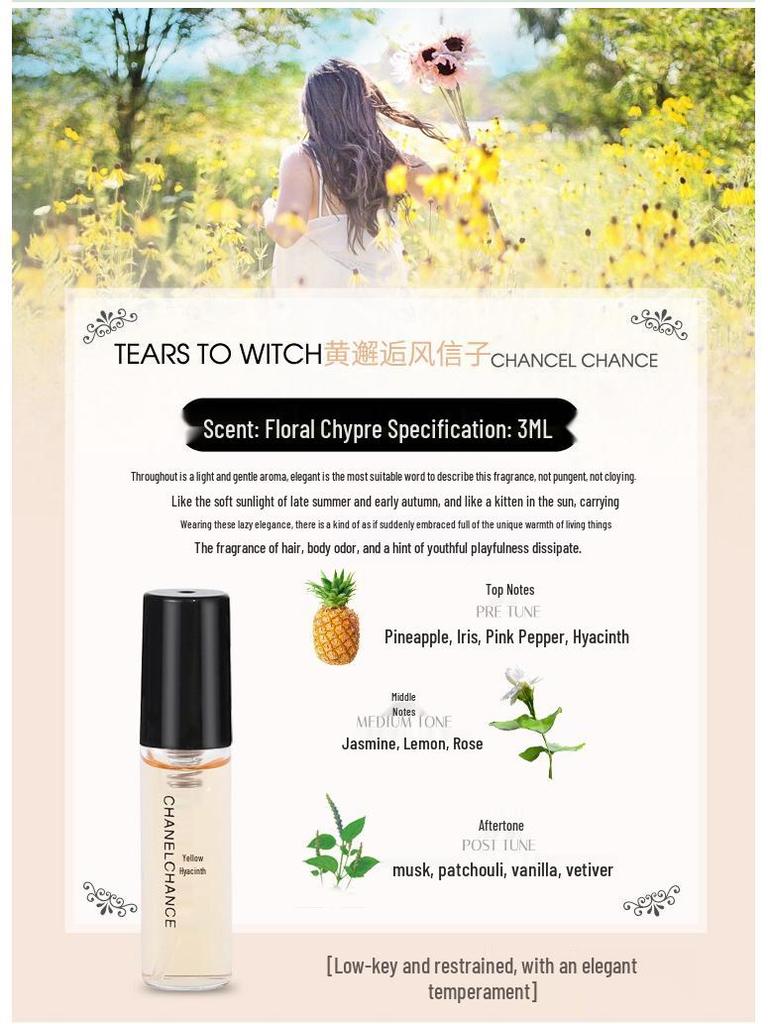 3ml Perfume Sample Gift Set: Long-lasting Light Fragrance for Women, Portable and Perfect for Any Occasion