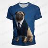 Summer New Clothing Pug Dog 3D Print Girl Kids Kawaii Printed T-shirt Fashion Harajuku Short Sleeve Men Women Children T shirt