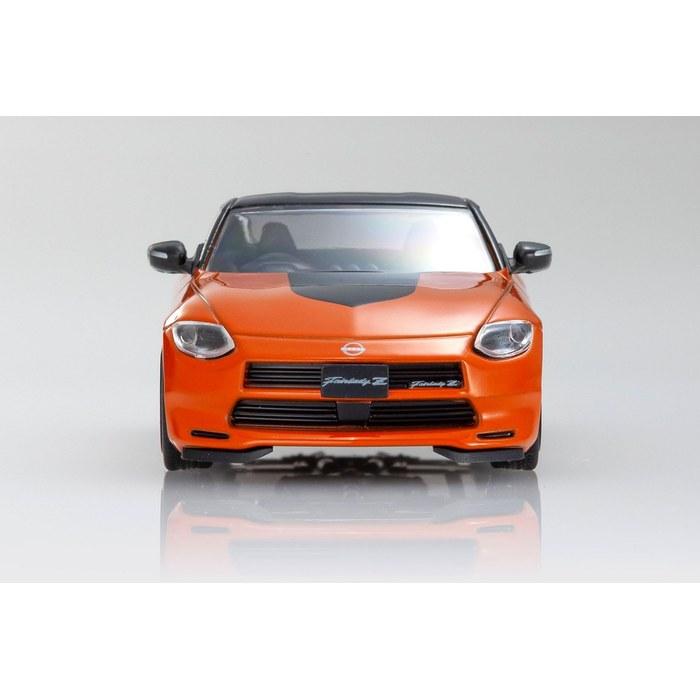 KYOSHO Mini Car & Book No. 15 1/64 Nissan Fairlady Z Customized Orange Finished Multicolor