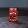 Yixing Purple Clay Maitreya Buddha Tea Pet Tea Sculpture Tea Figurine Play Toys Lid Stand Zisha Statue Ornaments Supplies Gift