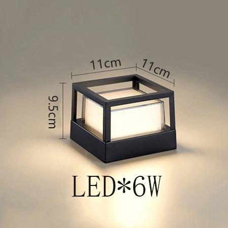 Hot Sale Good Quality Black Bedroom Bedside Wall Lamp Living Room Outdoor Waterproof LED Acrylic Ceiling Column Light